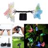 20/30 Led Solar Powered Butterfly Fiber Optic Fairy String Lights Waterproof Christmas Outdoor Garden Holiday Decoration Lights