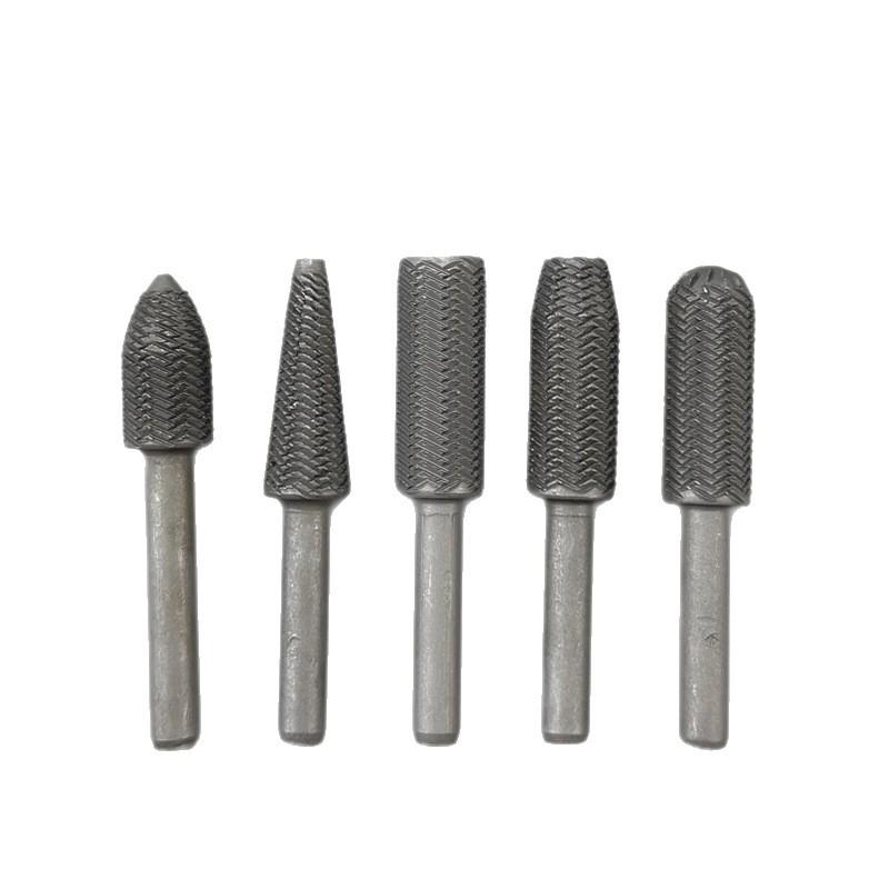 5Pcs Premium Burr Set - High-Speed Cutting, Wood Carving, Rotary Rasp Drill Bit Files For Woodworking, Carpentry, Engrav
