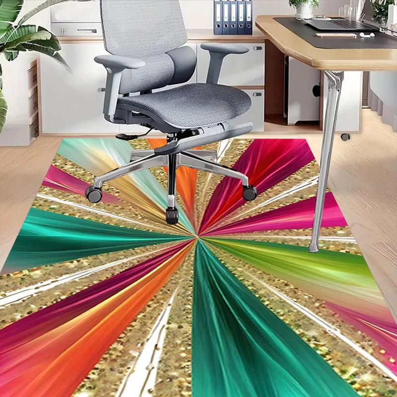 1 Stück abstrakt bunt Extra Groß Rutschfester Boden Teppich, Büro, Familie, Studio Großer Flächenteppich Indoor Teppiche, Auffälliges Statement-Stück 80cm by 120cm