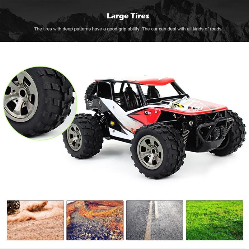3 Colors 1:18 55KM/H 2.4GHz Remote Control Car RC Electric Monster Truck Off Road Vehicle New