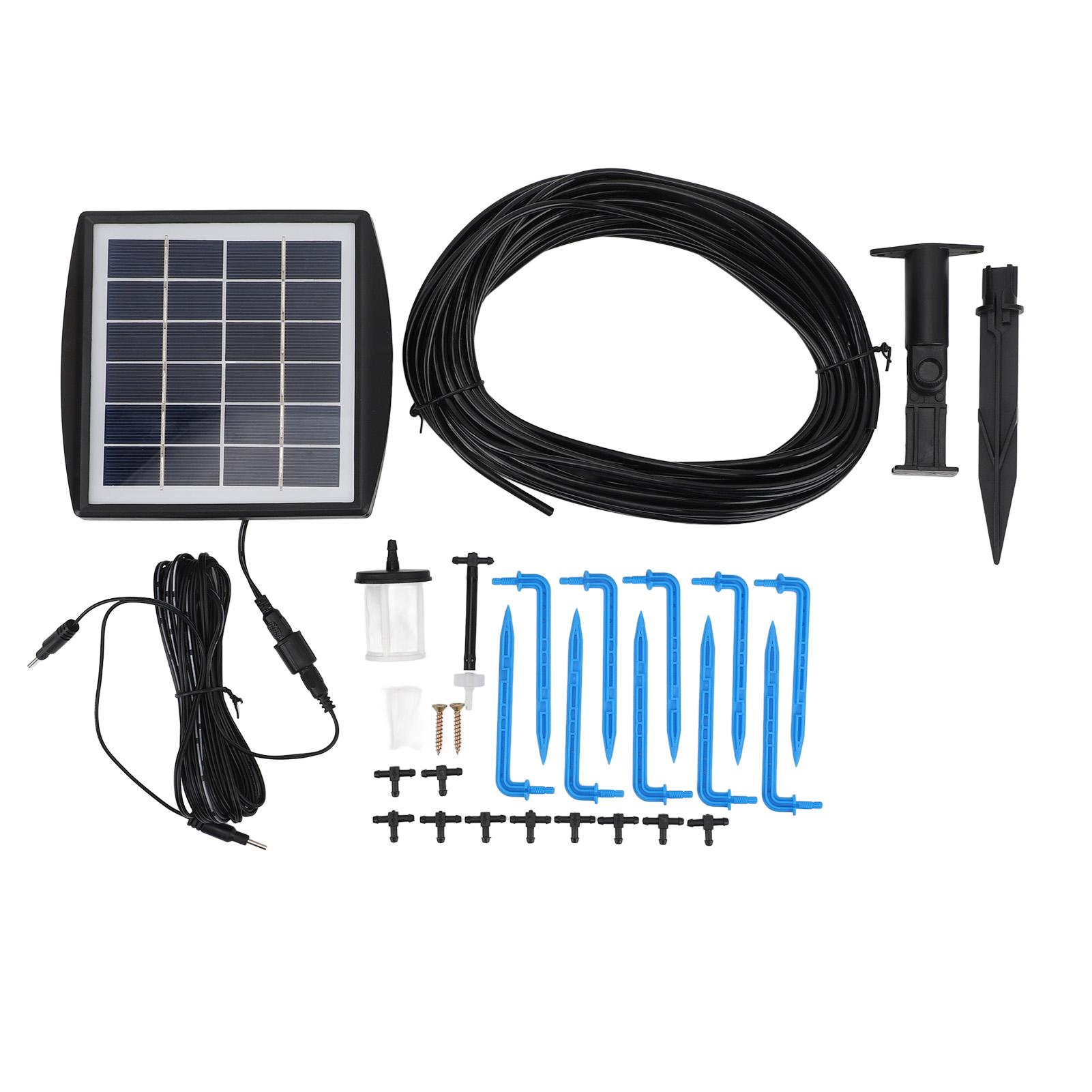 

Комплект для автоматического капельного полива на солнечной батарее с 6 режимами таймера 6 В 2 Вт IP65 Водонепроницаемый Авто на солнечных батареях 10m / 32.8ft