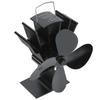 Heat Powered 4 Blade Fireplace Stove Fan Wood Log Burner Fan for Home Heat Circulation