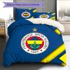 Set Copripiumino Trapuntato con Motivo Fenerbahçe S.K Decorazione per la Casa Regalo (1 * copripiumino + 2 * federe senza imbottitura)