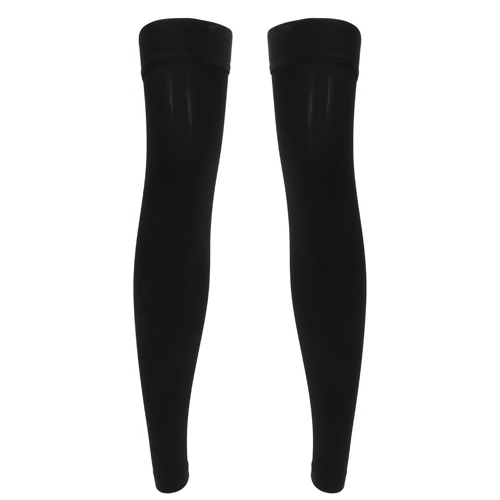 Thigh High Compression Stockings 2332 MmHg NonSlip Toeless Long Leg Sleeves for Women(L )