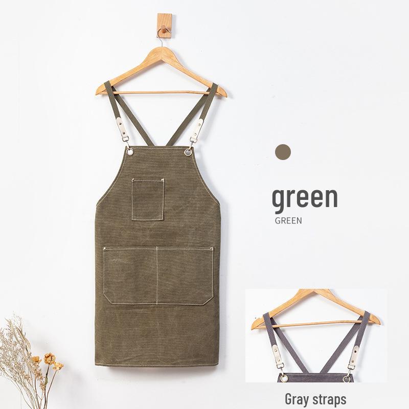 Customizable Polyester Cotton Canvas Apron for Hairdressing & Catering