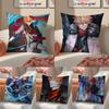 Game Genshin Tartaglia Cushion Cover Pillowcase Short Plush Invisible Zipper Room Sofa Cushion Cover