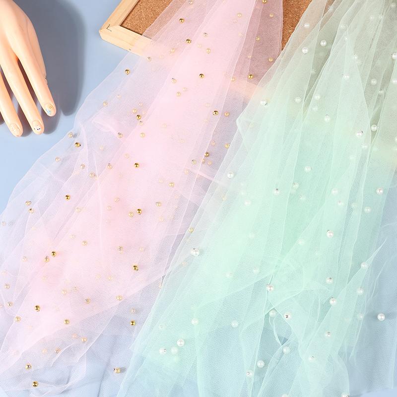 Nail Photos Shooting Props Gauze With Pearl Photography Background Tulle Items Fotografia Backdrops Decoration Materials