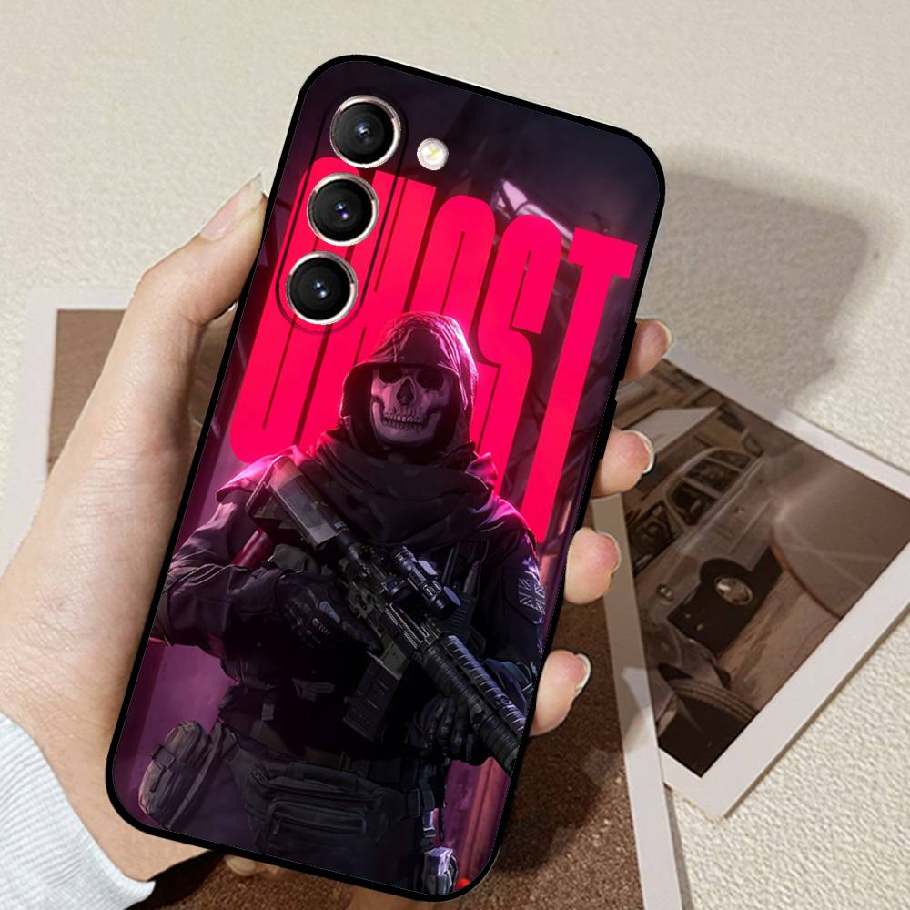 Game C-Call Of D-Duty GhostS Phone Case Black Ultra-thin Shockproof Case For Samsung S24/S25/S22/S30/Note20/Lite/Ultra/5G/Plus/F