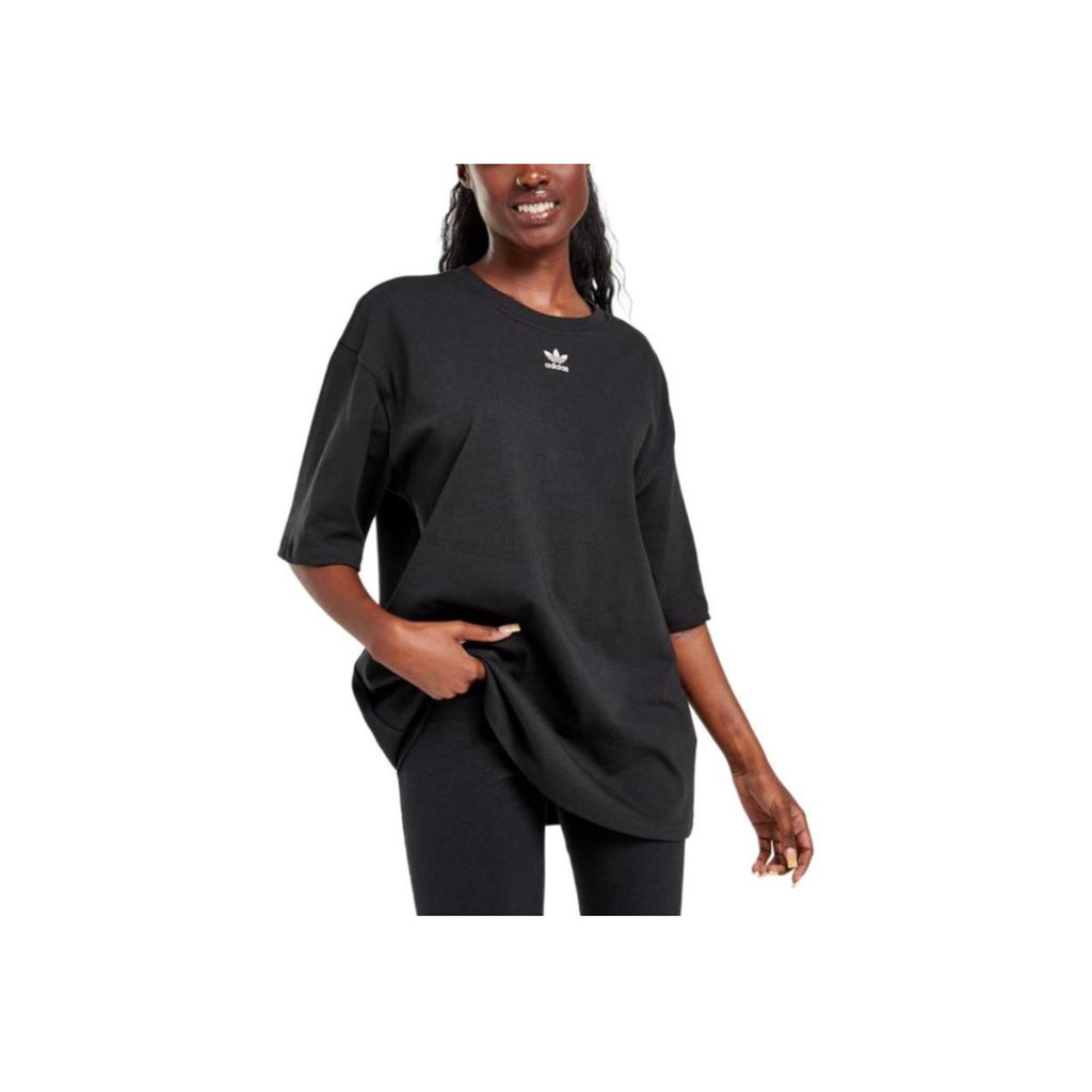 Adidas Originals Adicolor Essentials Trefoil Logo T-Shirt Women Tops Black IA6464