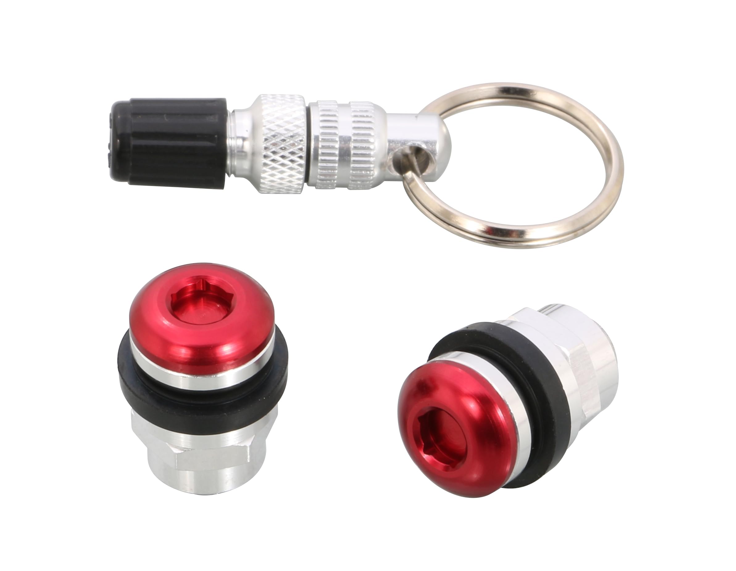 

Kitaco 0901-509-00220 Invisible Air Valve Set Type 2 (Red) for K/CON Pro Tubeless Wheels красный