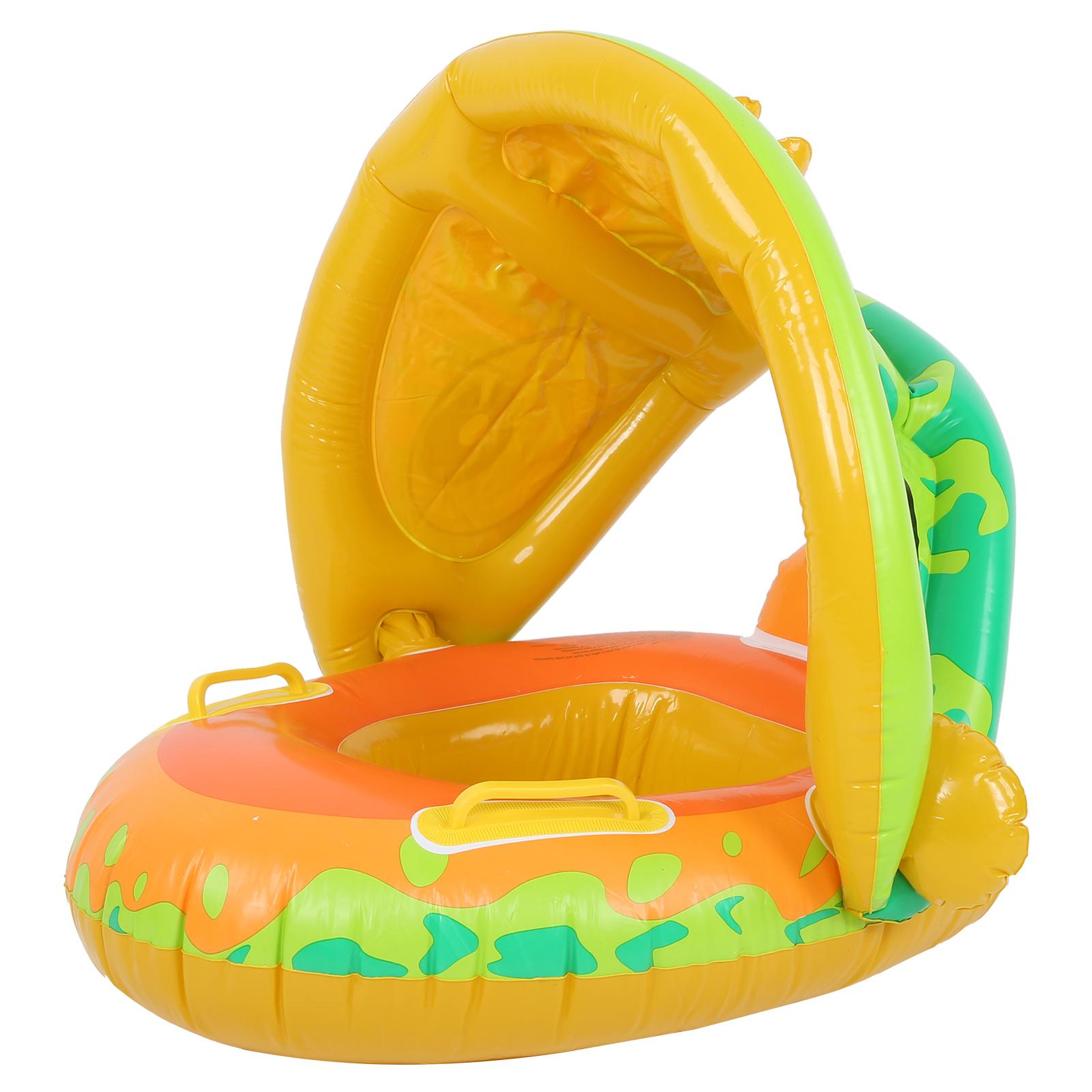 

Baby Float Tube Ring PVC Inflatable Toddler Children Swimming Circle Rings with Sunshade