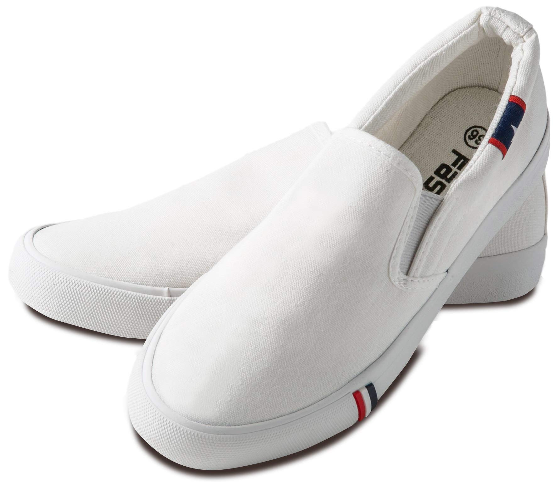 

Kaenarie Sneakers for Men and Deck Shoes with a Star Stylish Black and White Size 45 White Slip-On Women, Pattern, Canvas, Casual, Travel, Indoor, белый