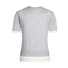 Navicar Women's Faux Two-Piece Knit T-Shirt