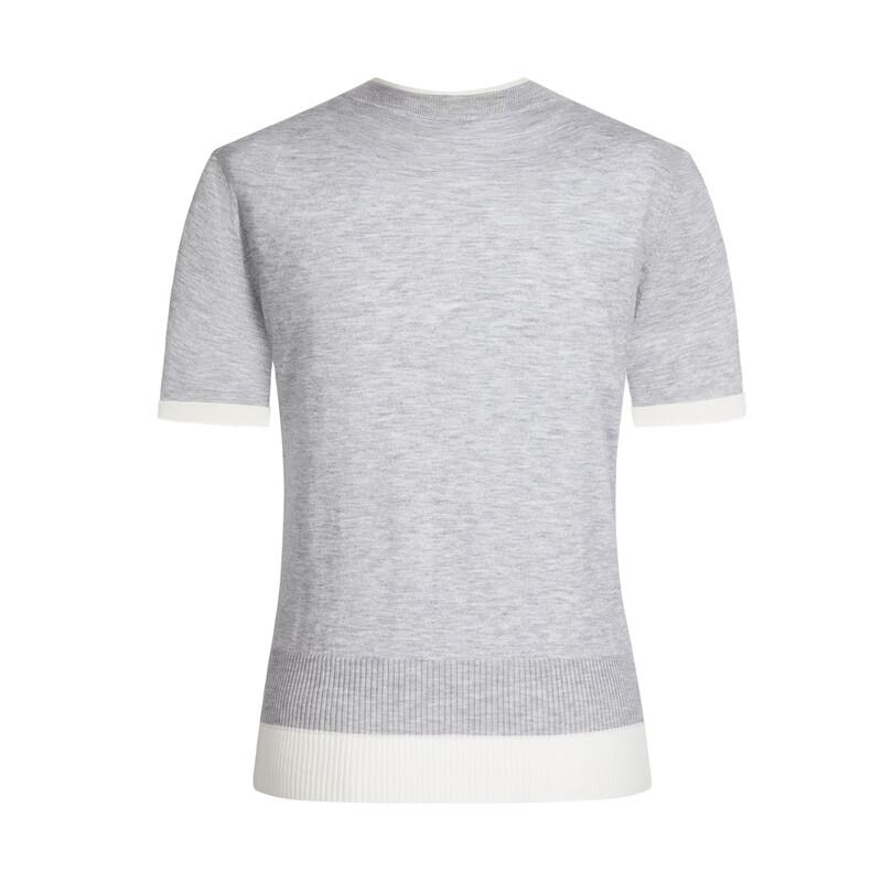 Navicar Women's Faux Two-Piece Knit T-Shirt