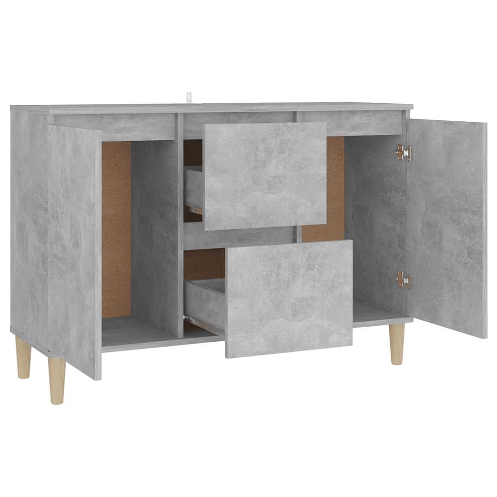 Vidaxl Cabinet, Concrete Gray, 101X35X70 Cm, Wood-Based Material