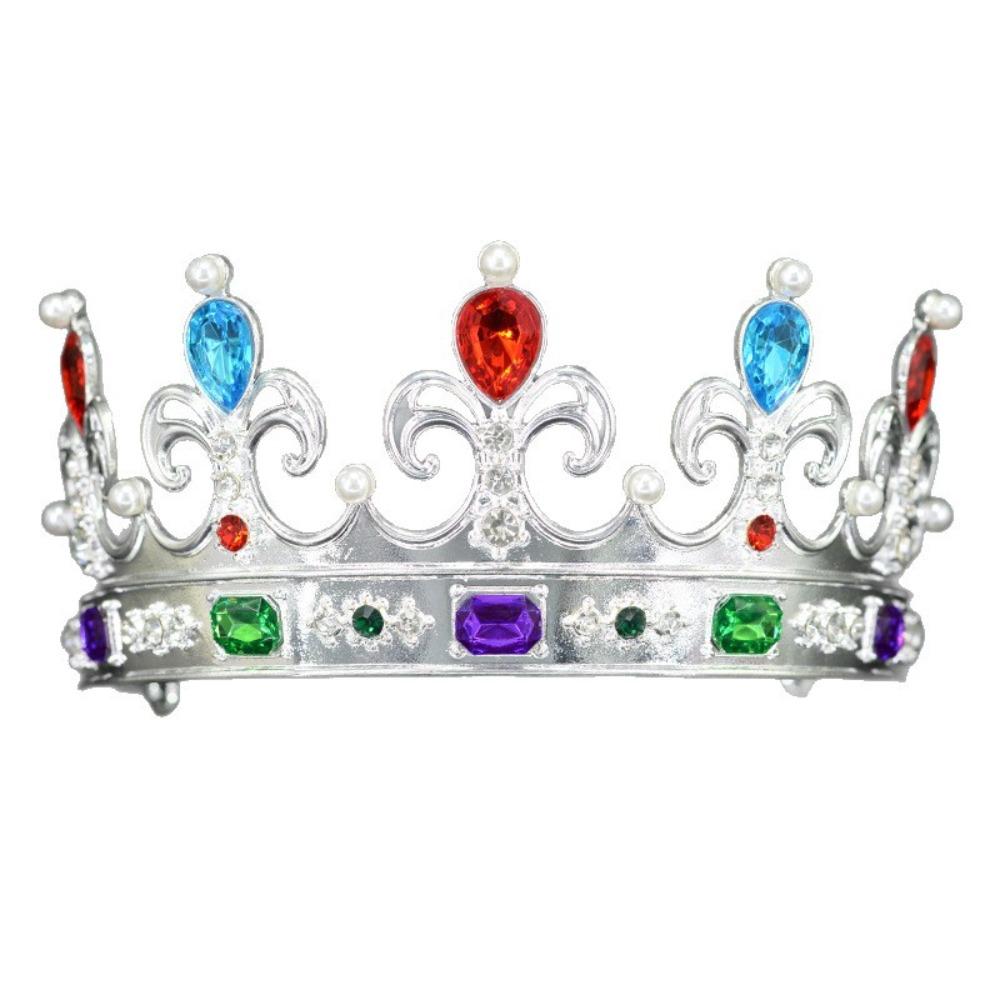 

Блестящий цинк Цинковый сплав Корона принцессы Элегантный свадебный головной убор Повязки на голову для девочек для вечеринок Сценические выступления Vintage Crown