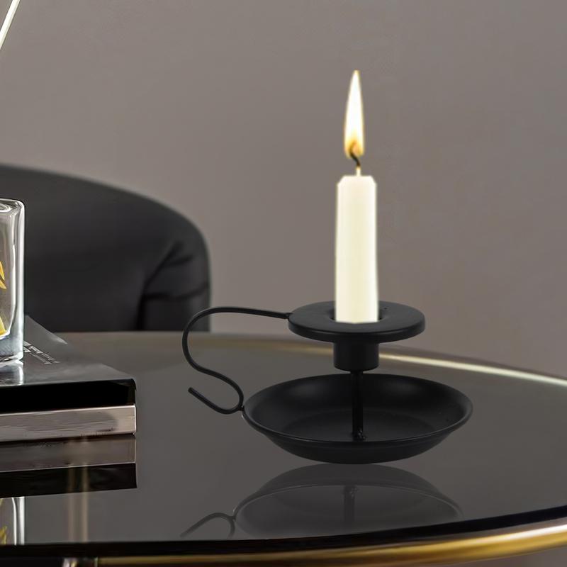 Pillar Candle Holders Vintage Candle Stand Decorative Candelabras For Mantle Desktop Fireplace Floor Bedroom Bathroom Wedding