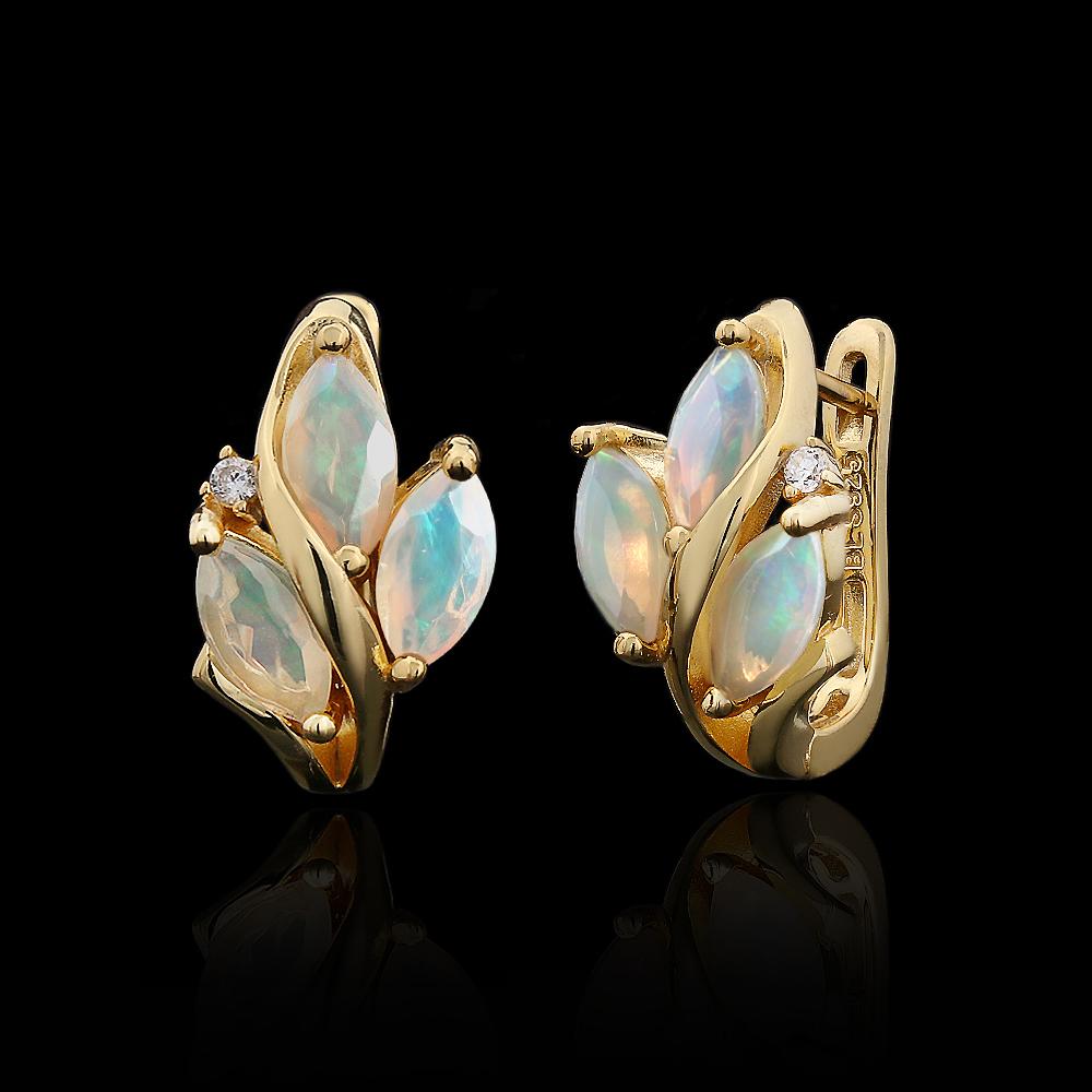 

Серьги из стерлингового серебра 925 пробы Разноцветный Натуральный маркиз 4*8 мм Опал Камень месяца Октябрь тонкие ювелирные изделия для подарка на день рождения женщины M белый