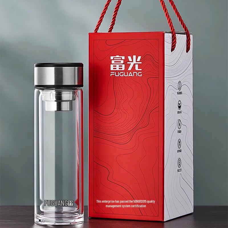 FUGUANG G2218 Business Double-Layer Glass Cup