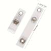 2D 6pcs, 12pcs, Clear PVC with Stainless Steel ID Badge Holder with Safety Metal Clip - Clear Lanyard Keychain Suitable for Name Tags, ID Cards, Keys