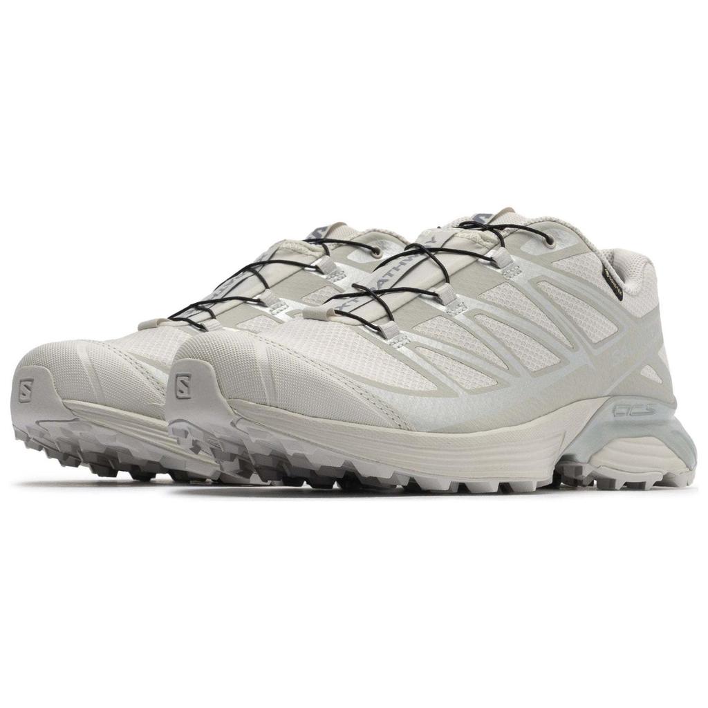 SALOMON Xt-Pathway Gore-Tex Comfortable Versatile Low-Top Casual Trail Marathon Running Shoes Men Sneaker Lunar-Rock Alloy White 477309