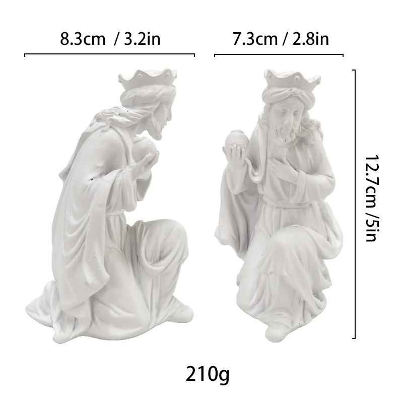 Simulated Human Figure Sculpture Christ Catholicism Shepherd Angel Resin Handicrafts Jesus Home Decoration Ornaments