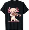 Cute Axolotl Playing Violin for Violinist Musical Orchestra T-Shirt Mens Clothing Funny Shirt Customizable Ropa Hombre