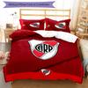 3pcs Club Atlético River Plate Pattern Bedding Set Duvet Cover Set Includes Duvet Cover &pillowcases,perfect All Season Bedroom Decoration&gift