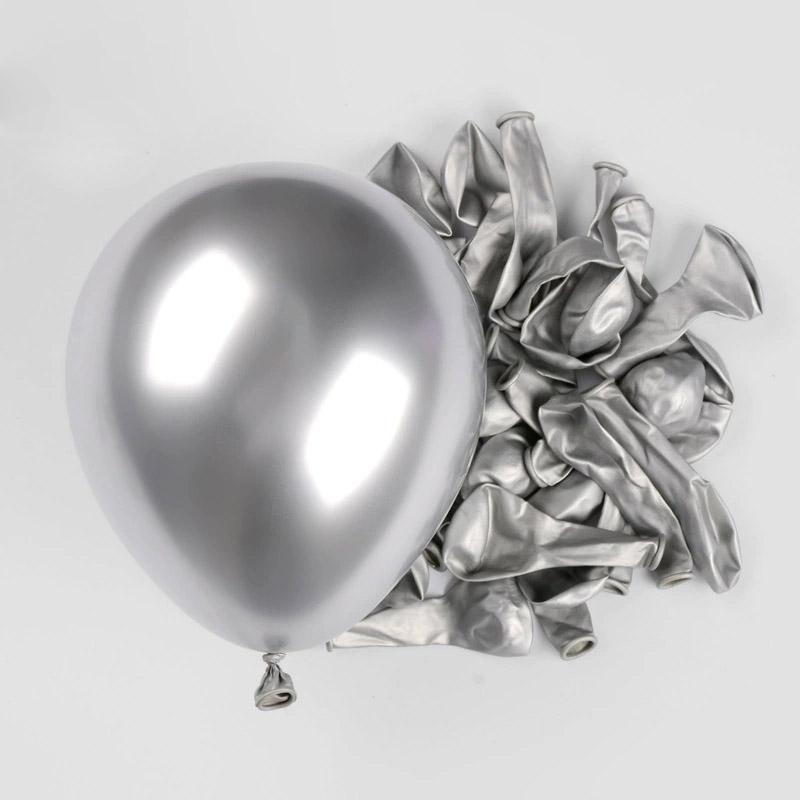 20/40pcs Metallic Balloon Gold Pink Blue Helium Ball Wedding Adult Birthday Party Decoration Chrome Latex Baby Shower Globos