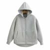 202 European and American Winter Retro Sweater Zipper Sweatshirt Fashion Long Sleeve Street Parka Women Outside