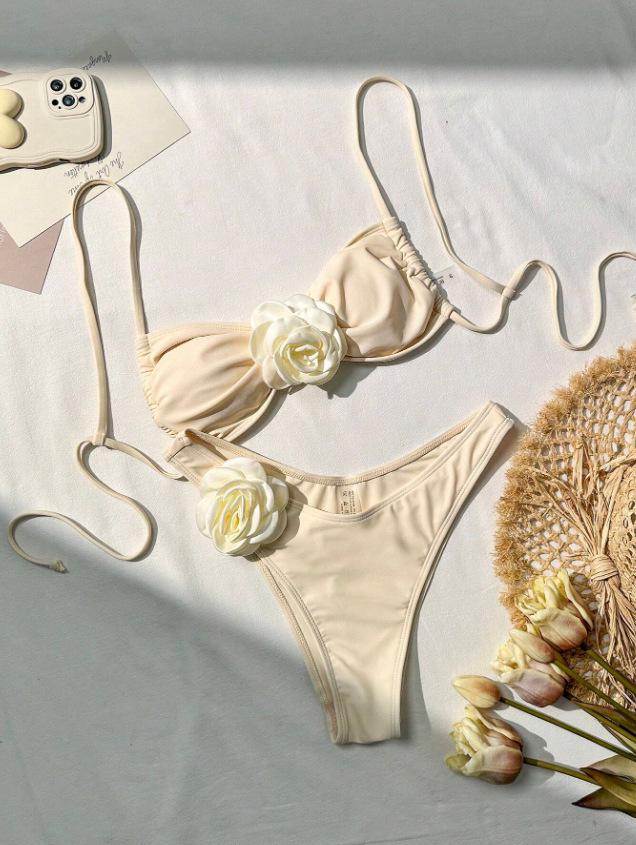 2025 European & American 3D Floral Sexy Bikini - Women's Vacation Beachwear