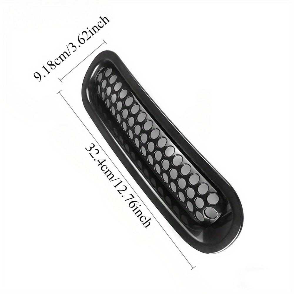 1 Set Schwarzes Frontgrill-Gittereinsatz-Kit für Jeep Wrangler & Wrangler Unlimited 2007-2015