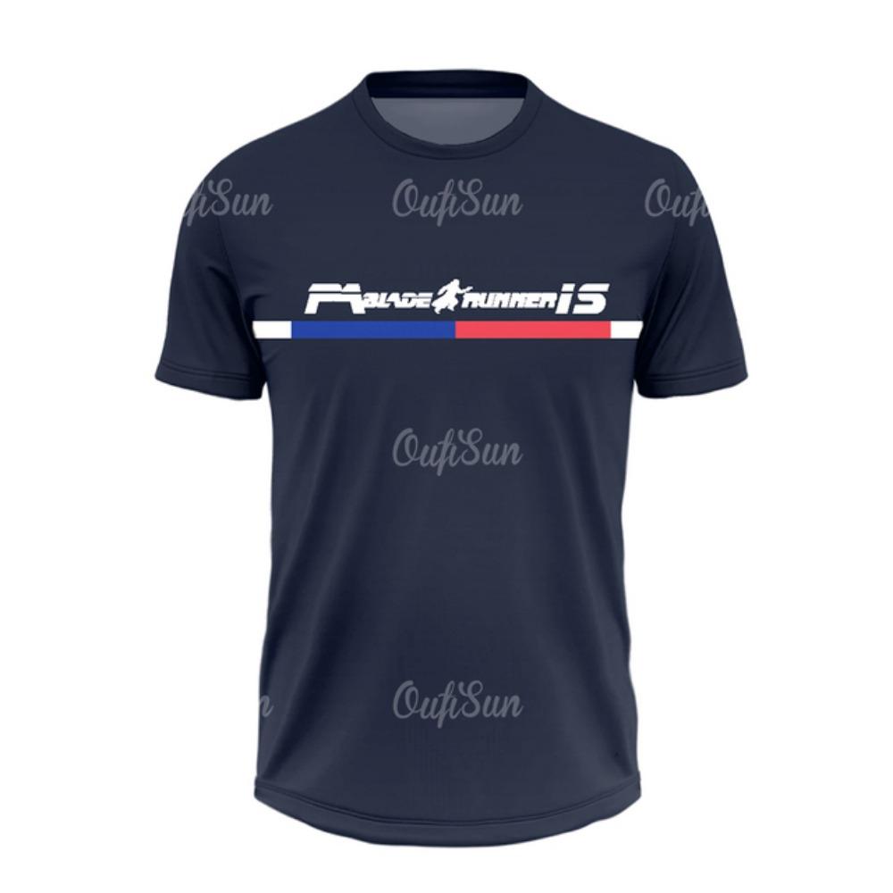 

Летняя футболка для мужчин, повседневная, с коротким рукавом, с принтом парижских букв, топы для спорта на открытом воздухе, фитнес-одежда, быстросохнущие футболки 5XL