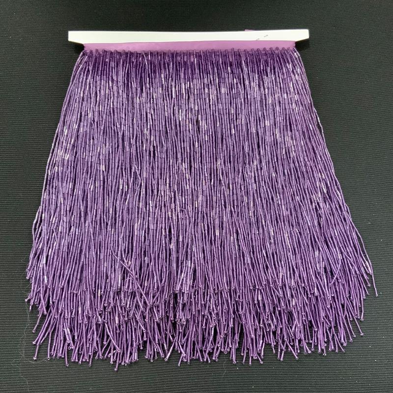 High Quality 14cm Fringe Trim Long Beaded Tassel Decorative Fashion Accessories for Dress