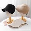 Ruth sun protection hat women's summer sun protection bucket hat face small plain sun hat black spring and autumn cap