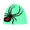Knitted Beanie Winter Hat - Trendy Skull Cap with Spider Jacquard Pattern for Men Women