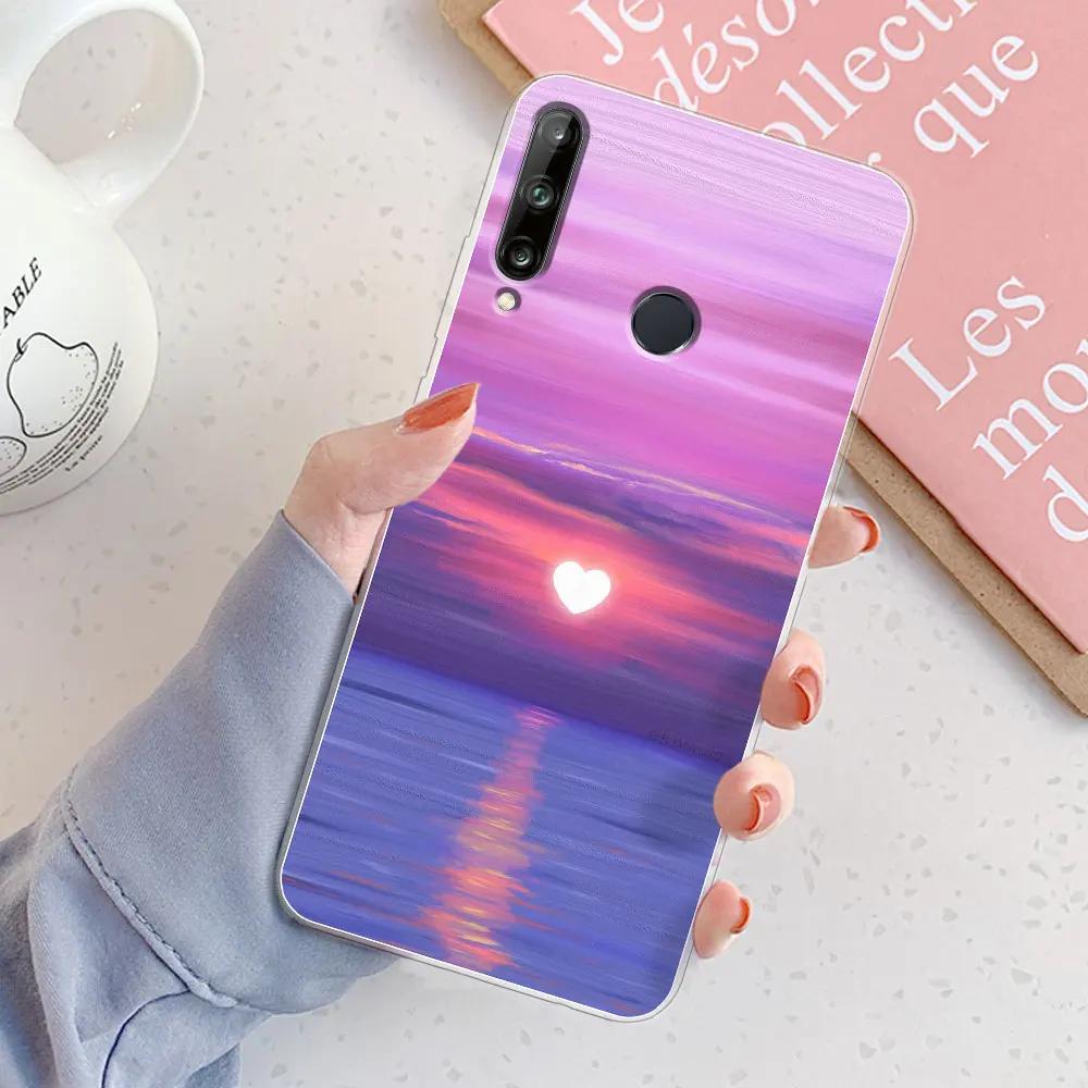 

For Huawei P40 Lite E Case Cover P40Lite P 40 Lite E Chic Girl Marble Silicone Clear Phone Case For Huawei Y7P Protective Fundas HuaweiP40Lite E