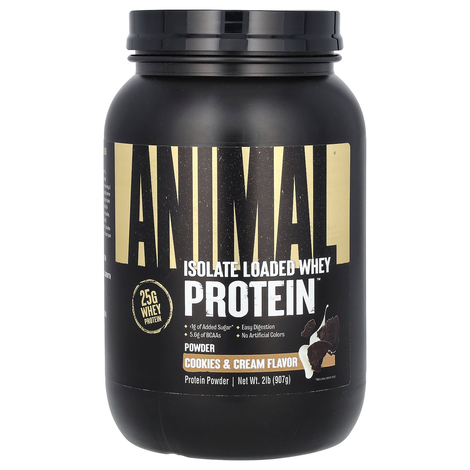 

Animal, Isolate Loaded Whey Protein Powder, Cookies & Cream, 2 lb (907 g)