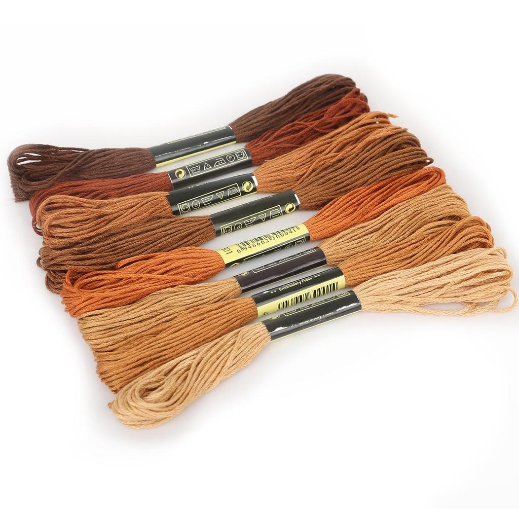 8 Series Cotton Embroidery Thread Different Anchor Cross-stitch Floss Sewing Skeins Craft