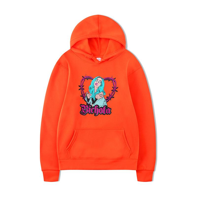 Karol G Letter Print Hoodies New Autumn Men Fashion Long Sleeve Sweatshirts Women Casual Streetwear Pullovers Sudaderas