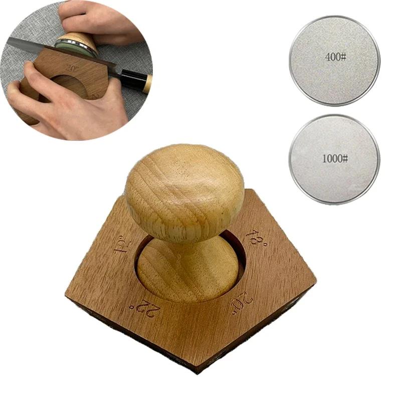 Upgraded Seal Version Rolling Knife Sharpener Magnetic Knife Holder Diamond Whetstone Disc Sharpening 5Angles Grind Kitchen Tool S синий