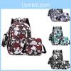 Oxford 3piece Set Backpack Big Capacity Breathable Laptop Compartment Teens For