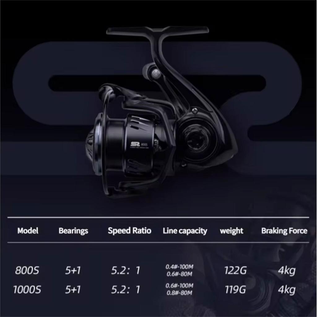 Saltwater Freshwaters Spinning Fishing Wheel Replacement 5.2:1 Highly Speed Gear Ratio Fishing Reel Fishing Part