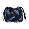 Nano Hilary Classic Cotton Bucket Bag Clutch Women Bags Blue 55040001UW01BOK208