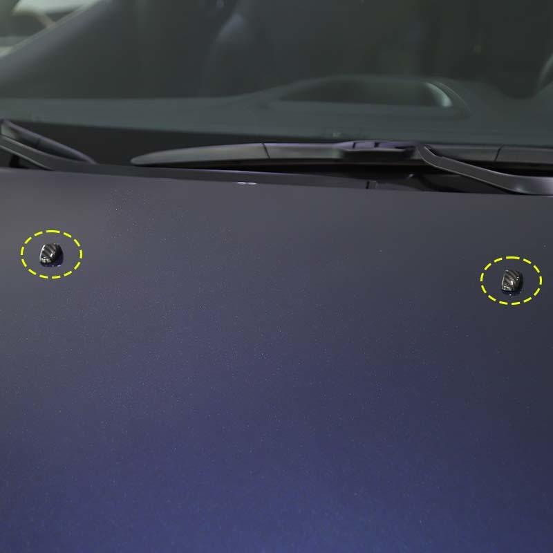 Car Wiper Nozzle Decoration Protective Cover For  Jeep Compass For Jeep Patriot For Jeep Grand Cherokee Car Exterior Accessories,carbon Fiber Black