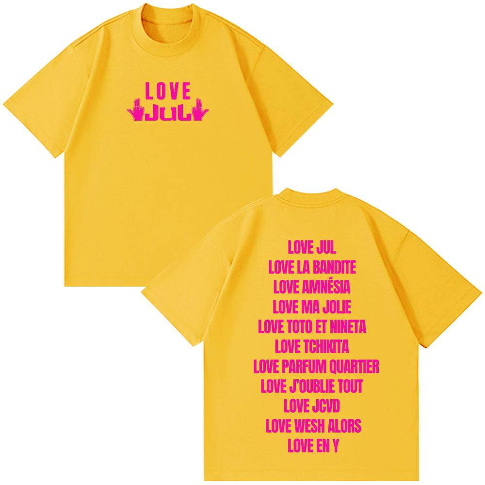 Rapper Jul Fashion Print T Shirt Unisex Unisex Harajuku Tshirt Summer Casual Cotton Short Sleeve Oversized Aesthetics Tshirts