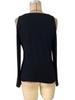 Elegant Lace V-Neck Applique Sleeve Hollow Out Long Sleeve Solid Color T-Shirt Skinny T-Shirt Women Versatile Closet Essential Fashion Items Shirt