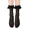 [LittleForBig] Women's Lace Frill Fishnet Socks [Yuwa Close] Rose Lace Lolita Socks 2-Piece Set