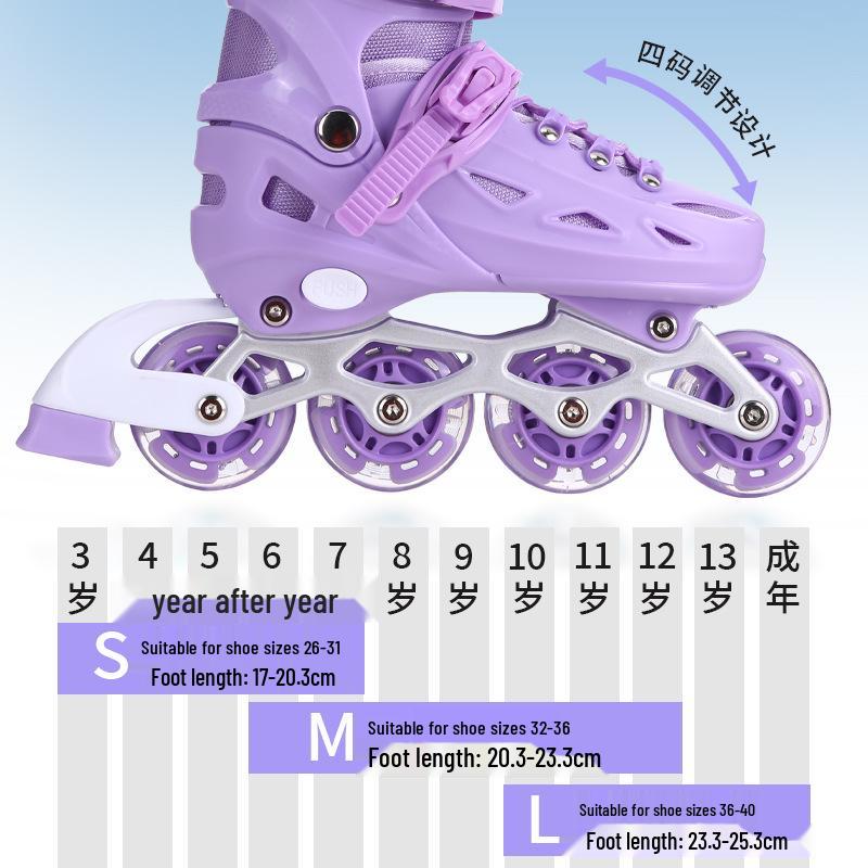 Kinder-Kombi: Eis- & Inlineskates für Anfänger - Rollschuh-Set für Jungen & Mädchen