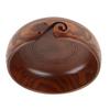 Natural Handmade Crafted Wooden Yarn Bowl for Knitting Crochet Home Decor (Medium Diameter)